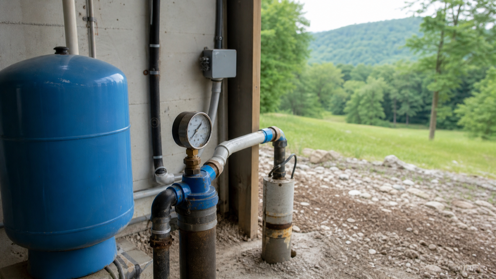 Well system showing warning signs being evaluated before a pump failure